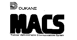 DUKANE MACS MODULAR ADMINISTRATIVE COMMUNICATIONS SYSTEM D