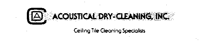 ADC ACOUSTICAL DRY-CLEANING, INC. CEILING TILE CLEANING SPECIALISTS