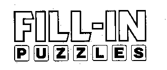 FILL-IN PUZZLES