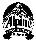 ALPINE LAGER BEER BIERE