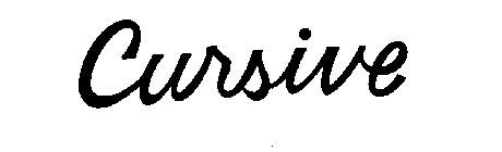 CURSIVE