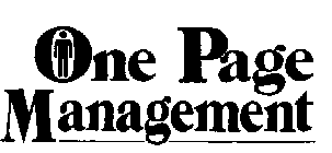 ONE PAGE MANAGEMENT