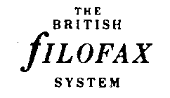 THE BRITISH FILOFAX SYSTEM