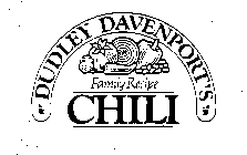 DUDLEY DAVENPORT'S FAMILY RECIPE CHILI