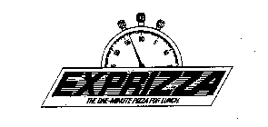 EXPRIZZA THE ONE-MINUTE PIZZA FOR LUNCH.