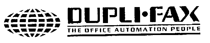 DUPLI-FAX THE OFFICE AUTOMATION PEOPLE