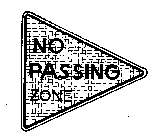 NO PASSING ZONE