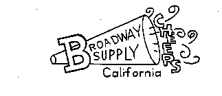 BROADWAY SUPPLY CHEERS CALIFORNIA