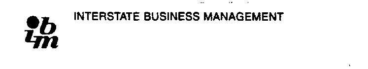 INTERSTATE BUSINESS MANAGEMENT IBM