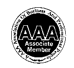A AAA ASSOCIATION OF BUSINESS AND PROFESSIONAL PEOPLE ASSOCIATE MEMBER AAA