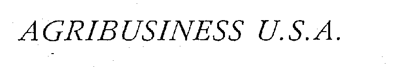 AGRIBUSINESS U.S.A.