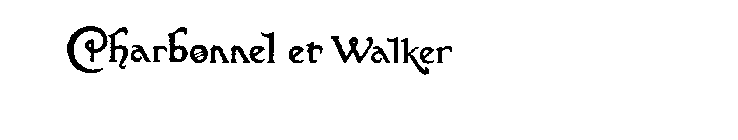 CHARBONNEL ET WALKER
