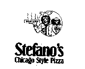 PAN STYLE PIZZA STEFANO'S CHICAGO STYLEPIZZA