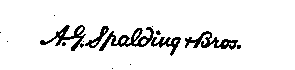 A. G. SPALDING & BROS.