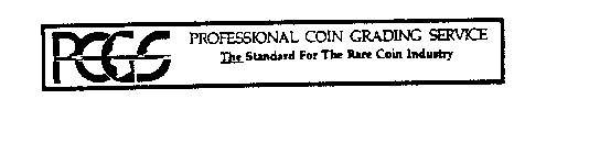 PCGS PROFESSIONAL COIN GRADING SERVICE THE STANDARD FOR THE RARE COIN INDUSTRY