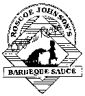 ROSCOE JOHNSON'S ORIGINAL RECIPE BARBEQUE SAUCE