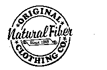 ORIGINAL NATURAL FIBER CLOTHING CO. SINCE 1898