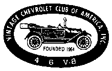 VINTAGE CHEVROLET CLUB OF AMERICA, INC. FOUNDED 1961 4 6 V-8