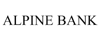 ALPINE BANK