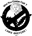 WHO YOU GONNA CALL? LAWN BUSTERS!
