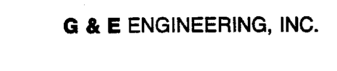 G & E ENGINEERING, INC.