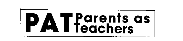 PAT PARENTS AS TEACHERS