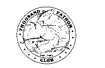 THOUSAND FATHOM CLUB EST. 1983, 50 100 500 1000 HUDSON CANYON TOMS CANYON MENRICKSON CANYON