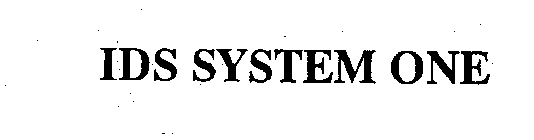IDS SYSTEM ONE