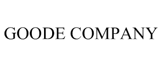 GOODE COMPANY