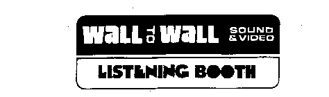 WALL TO WALL SOUND & VIDEO LISTENING BOOTH