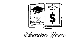 A QUEST FOR KNOWLEDGE...THE MONEY TO OBTAIN IT.  EDUCATION-YOURS