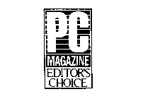 PC MAGAZINE EDITOR'S CHOICE
