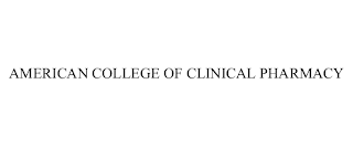 AMERICAN COLLEGE OF CLINICAL PHARMACY