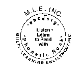 M.L.E., INC. - A B C D E F G - LISTEN - LEARN TO READ WITH 
