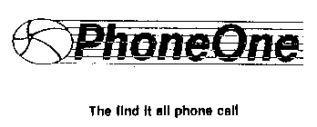 PHONEONE THE FIND IT ALL PHONE CALL