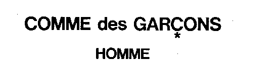 COMME DES GARCONS HOMME