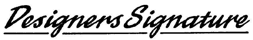 DESIGNERS SIGNATURE