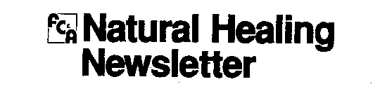 FC&A NATURAL HEALING NEWSLETTER