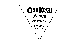 OSHKOSH B'GOSH VESTBAK GENUINE ARTICLE