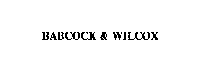 BABCOCK & WILCOX
