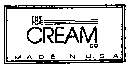 THE ICE CREAM CO. MADE IN U. S. A.