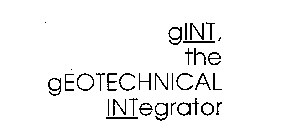 GINT, THE GEOTECHNICAL INTEGRATOR
