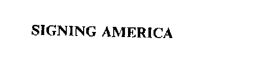 SIGNING AMERICA