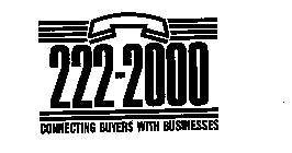 222-2000 CONNECTING BUYERS WITH BUSINESSES