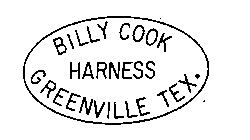 BILLY COOK HARNESS GREENVILLE TEX.