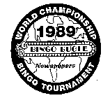 WORLD CHAMPIONSHIP BINGO TOURNAMENT 1989 BINGO BUGLE NEWSPAPERS