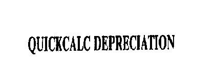 QUICKCALC DEPRECIATION