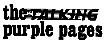 THE TALKING PURPLE PAGES