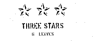 THREE STARS 6 LEAVES