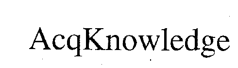 ACQKNOWLEDGE